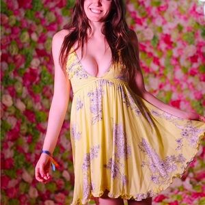 yellow Skylar + Madison sundress beach cover up (size S)